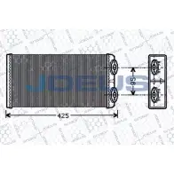 Радиатор печки, теплообменник JDEUS M-215008A J2GF DBE YYL4R 1198215990