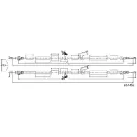 Трос ручника CABOR 10.5452 OYYNM 1198287464 JEGO KB
