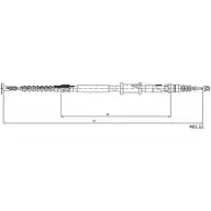 Трос ручника CABOR 78GU7B 5AF0 0 461.12 Fiat Marea (185) 1 Универсал 2.4 JTD 130 130 л.с. 1999 – 2002