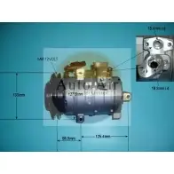 Компрессор кондиционера AUTO AIR GLOUCESTER VX48 YCH 14-0186 Mitsubishi Pajero 4 (V8, V9) Внедорожник 3.2 DI D 4WD 165 л.с. 2010 – 2024 4ALHQW