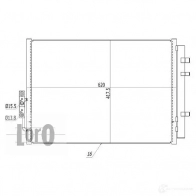 Радиатор кондиционера ABAKUS SL4 02SW 1424763486 0040160004