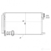 Радиатор кондиционера ABAKUS HPCA TZ4 0160160033 1424763611