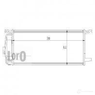 Радиатор кондиционера ABAKUS 1424763522 D NX8II 0070160008