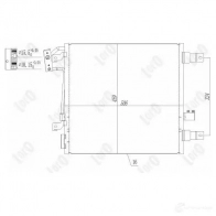 Радиатор кондиционера ABAKUS J2IQT O 1424763746 0230160009