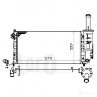 Радиатор охлаждения двигателя ABAKUS F PS9V 1424313873 0160170026