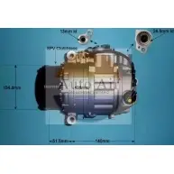 Компрессор кондиционера AUTO AIR GLOUCESTER 05ZR8Z 14-0306P Mercedes S-Class (W221) 3 Седан 3.0 S 320 CDI 211 л.с. 2005 – 2013 YUAX UI