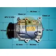 Компрессор кондиционера AUTO AIR GLOUCESTER 14-0325 5C MVK 7EF0GH Ford Mondeo 3 (GE, B4Y) Седан 1.8 16V 125 л.с. 2000 – 2007