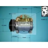 Компрессор кондиционера AUTO AIR GLOUCESTER 14-3041 1198288891 HDQG5TE 1PH GEI