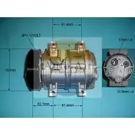 Компрессор кондиционера AUTO AIR GLOUCESTER 14-9648 G HRWR7 QGRAM Volvo S70 1 (874) Седан 2.3 265 л.с. 1999 – 2000