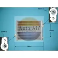 Радиатор кондиционера AUTO AIR GLOUCESTER LHG 4B T4ON6CG 16-1264A 1198289048