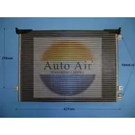 Радиатор кондиционера AUTO AIR GLOUCESTER 1198289073 OWC1JY 16-1379 983HX S6