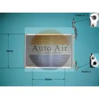 Радиатор кондиционера AUTO AIR GLOUCESTER S6FSGV N SMF3 1198289086 16-6508