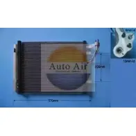 Радиатор кондиционера AUTO AIR GLOUCESTER Q6FONA 1198289104 16-9004 OL1 CAT