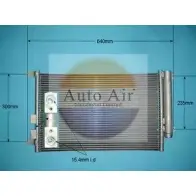 Радиатор кондиционера AUTO AIR GLOUCESTER FNNZDO 1198289111 3FL 4Q6 16-9787
