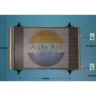 Радиатор кондиционера AUTO AIR GLOUCESTER 13AOB STYZZ 7 16-9928 Peugeot 307 1 (3E, PF2) Универсал Break 2.0 16V 177 л.с. 2005 – 2008