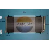 Радиатор кондиционера AUTO AIR GLOUCESTER RB1IBYN 16-9929 1198289120 OL 26Y1
