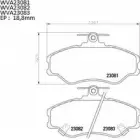 Тормозные колодки, дисковые, комплект AUTOMOTOR FRANCE BOQWG01 PBP9892 1198304572 0W4Q 1