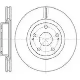 Тормозной диск AUTOMOTOR FRANCE O24 D6VY PDC1032 C4F9773 1198304804