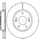 Тормозной диск AUTOMOTOR FRANCE PDC1215 7A6NY4 1198304818 J6GM D