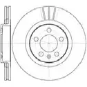Тормозной диск AUTOMOTOR FRANCE Q0HV4 Q0 PDC3752 1198304908 MXC8MT