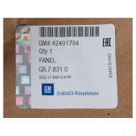 Оригинальная юбка переднего бампера MOKKKA / MOKKA X OPEL Q U11V 1438176343 42491784 - Изображение 2
