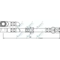 Тормозной шланг APEC BRAKING 618 4L HOS3280 WIEPDC5 1198314307