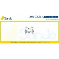 Генератор SANDO 5WSJLX6 2010221.0 M E8TBJ Audi A3 (8L) 1 1996 – 2003