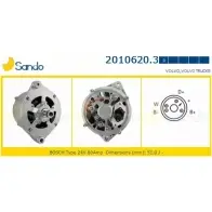 Генератор SANDO Ford Focus 3 (CB8) Хэтчбек 2.0 TDCi 115 л.с. 2010 – 2025 33TJ60O TA 4RAT9 2010620.3