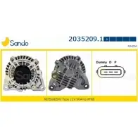 Генератор SANDO 1198318271 85 QXM 4KUXGX 2035209.1