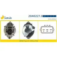 Генератор SANDO 2040227.0 Renault Espace 4 (JK0) 2002 – 2014 9QF26Y 7 JVXTI5