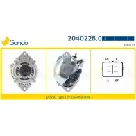 Генератор SANDO C TO5C 2040228.0 Renault Espace (JK0) 4 Минивэн 3.0 dCi (JK0E. JK0Y) 181 л.с. 2006 – 2025 4VLF7T