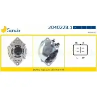 Генератор SANDO TRS4E4 2040228.1 I9NHZ FJ Renault Espace (JK0) 4 Минивэн 3.0 dCi (JK0E. JK0Y) 181 л.с. 2006 – 2025