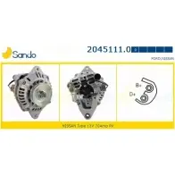 Генератор SANDO Ford Maverick 1 (ML) Внедорожник 2.7 TD 125 л.с. 1996 – 1998 2045111.0 ZSJAI C SG3EVG