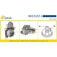 Стартер SANDO 0TVR9X Renault Espace (JS63) 2 Минивэн 2.1 TD (J633. J634. J/S635. J/S63D) 88 л.с. 1991 – 1996 ZB1 GTS7 6015157.1