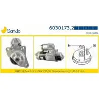 Стартер SANDO Ford Fiesta 4 (DX, JA, JB) Хэтчбек 1.3 i 60 л.с. 1995 – 2002 ZJA870 6030173.2 B DPCLES