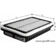 Воздушный фильтр GOODWILL NFV YR 1198331936 MWTF6 AG 319/1