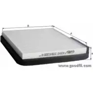 Салонный фильтр GOODWILL AG 931/2 CF IKEK3N YQ PAR2 1198332052