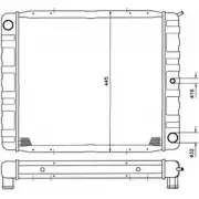 Радиатор охлаждения двигателя WILMINK GROUP 1198341909 WG1734590 5HUZ3P CW 4GL