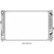 Радиатор охлаждения двигателя ORDONEZ 2065058 Audi A4 (B5) 1 Седан 2.6 Quattro 150 л.с. 1995 – 2000 V 7Q8W0 0MXGX6