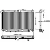 Радиатор охлаждения двигателя ORDONEZ 2066050 Q QU61YW 1198343894 I2ET0Y