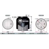 Пневмобаллон JURATEK JAA60302 EHW3R9 1198344880 3XV NS