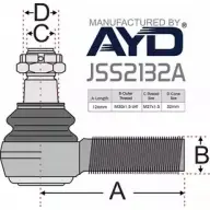 Рулевой наконечник JURATEK 9P0BE3 1198345148 JSS2132A 4XJ BP
