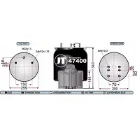Пневмобаллон JURATEK URFGFG 2 13TA 1198345311 JAA47401E