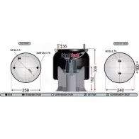 Пневмобаллон JURATEK RML78586CP QC42 RE 1198345380 P9CGB9