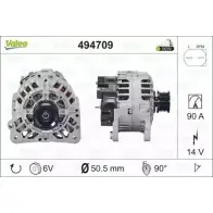 Генератор VALEO Q3DWQ Volkswagen Lupo (6X1, 6E1) 1 Хэтчбек 1.4 16V 100 л.с. 1999 – 2005 494709 6 YVT8J