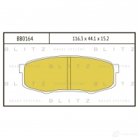 Тормозные колодки задние BLITZ bb0164 MA CXZ 1422986353