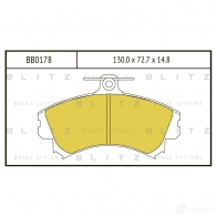 Тормозные колодки передние BLITZ GXV NI3 bb0178 1422986350