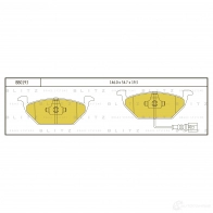 Тормозные колодки передние с датчиком BLITZ bb0193 Skoda Octavia (A5, 1Z3) 2 Хэтчбек 1.6 102 л.с. 2004 – 2013 A07 ADIR