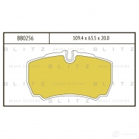 Тормозные колодки задние BLITZ bb0256 Iveco Daily 4 Грузовик 35C18 176 л.с. 2006 – 2011 I8EL WM