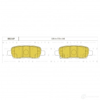 Тормозные колодки задние BLITZ bb0268p Nissan Tiida (C11) 1 Хэтчбек 1.8 106 л.с. 2007 – 2011 TBR QAVL